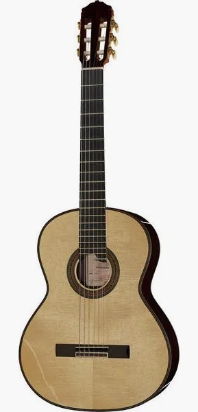 Amalio Burguet 1DV Spruce w/ Case vooraanzicht