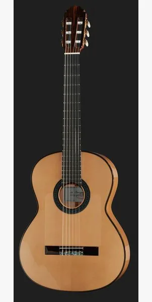 Amalio Burguet 1F Spruce Flamenco w/ Case detail 2