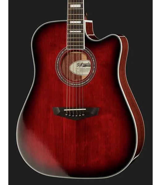 DAngelico Premier Bowery Black Cherry B detail 4