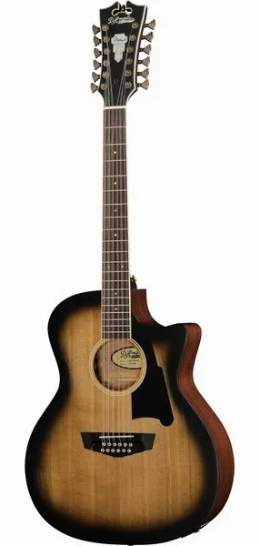 DAngelico Premier Fulton Aged Burst vooraanzicht