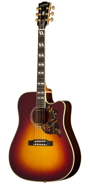 Epiphone Hummingbird Deluxe EC AB IBC vooraanzicht