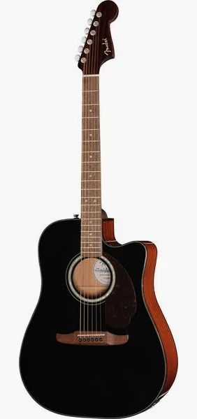 Fender CA DLX Redondo CE BLK vooraanzicht