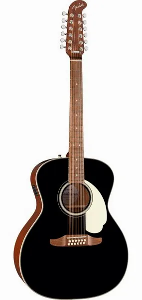 Fender CA DLX Villager E BLK vooraanzicht