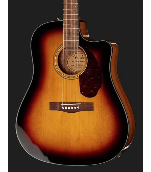 Fender CD-140SCE Sunburst detail 4