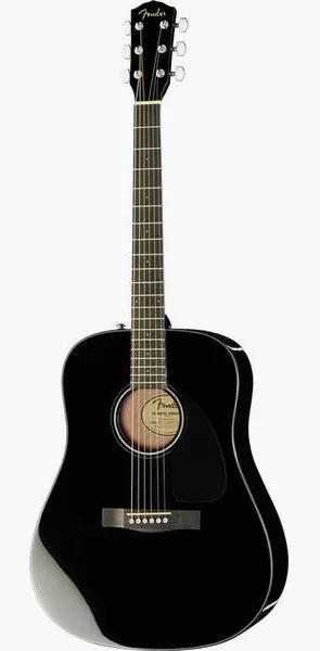 Fender CD-60 BK V3 DS vooraanzicht