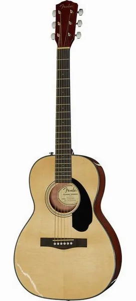 Fender CP-60S Parlor Natural WN vooraanzicht