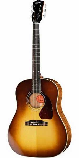 Gibson J-45 Koa/Carpathian Spruce HB vooraanzicht