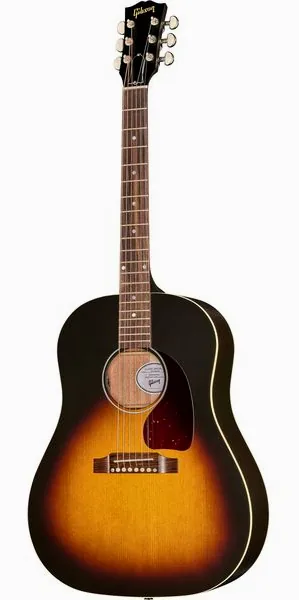 Gibson J-45 Special Satin Vint. Burst vooraanzicht