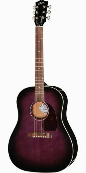 Gibson J-45 Standard Purple Burst vooraanzicht