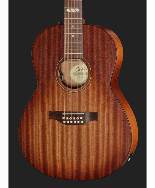 Godin Mahogany Folk 12 Rustic B A/E detail 4