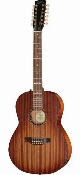 Godin Mahogany Folk 12 Rustic B A/E vooraanzicht