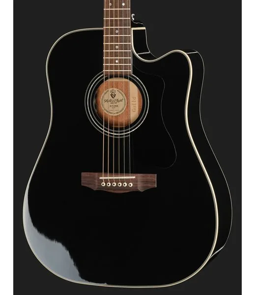Guild D-140ce Black detail 4