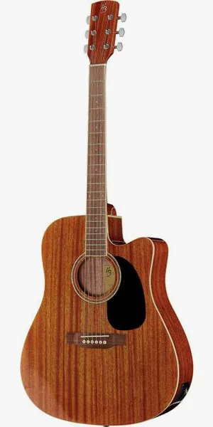 Harley Benton CLD-60SMCE NT vooraanzicht