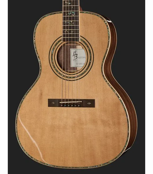 Harley Benton CLF-200 WN w/Bag detail 4