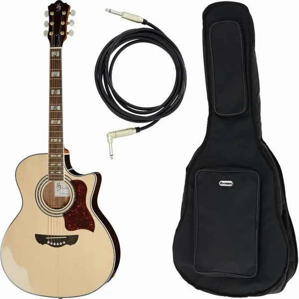 Harley Benton CLJ-503CE WN w/Bag vooraanzicht