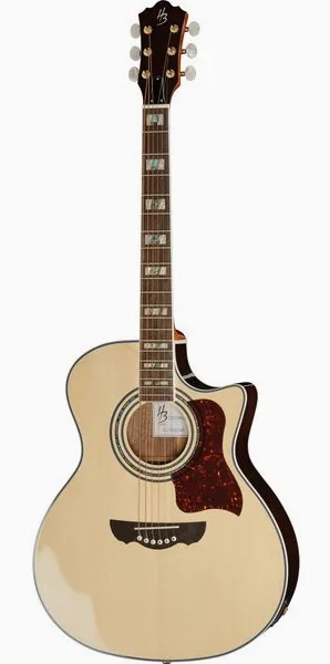 Harley Benton CLJ-503CE WN vooraanzicht