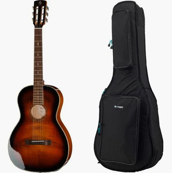 Harley Benton CLP-12SM BRS Solid Top w/Bag vooraanzicht