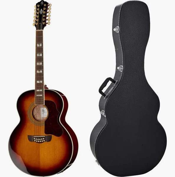 Harley Benton Cust.Line CLJ-412E 3SB w/Case vooraanzicht