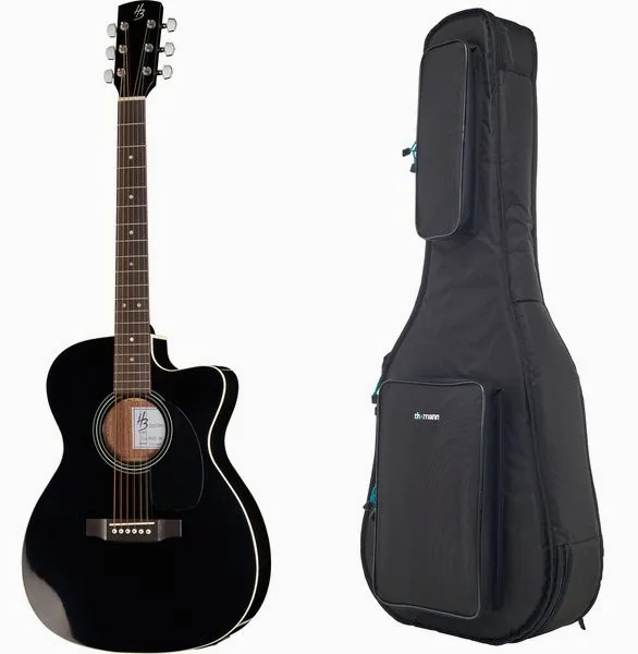 Harley Benton Custom Line CLA-16SCE B w/Bag vooraanzicht