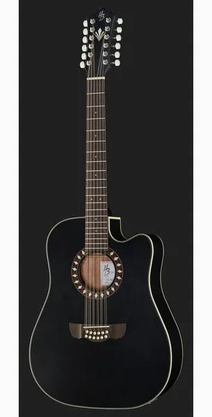 Harley Benton Custom Line CLD-10SCE-12BKS detail 2