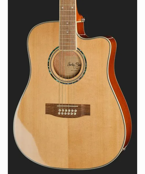 Harley Benton D-200CE-12NT w/Bag detail 4