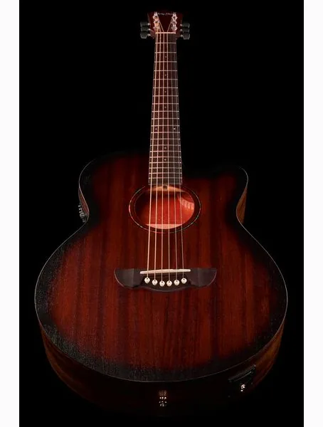 Harley Benton Delta Blues MJCE w/Bag detail 4