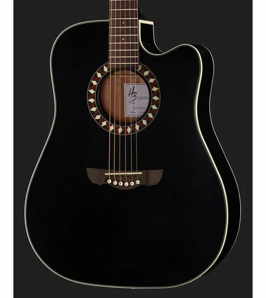 Harley Benton HB Custom Line CLD-10SCE BKS detail 4