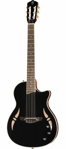 Harley Benton Nashville Nylon Black vooraanzicht