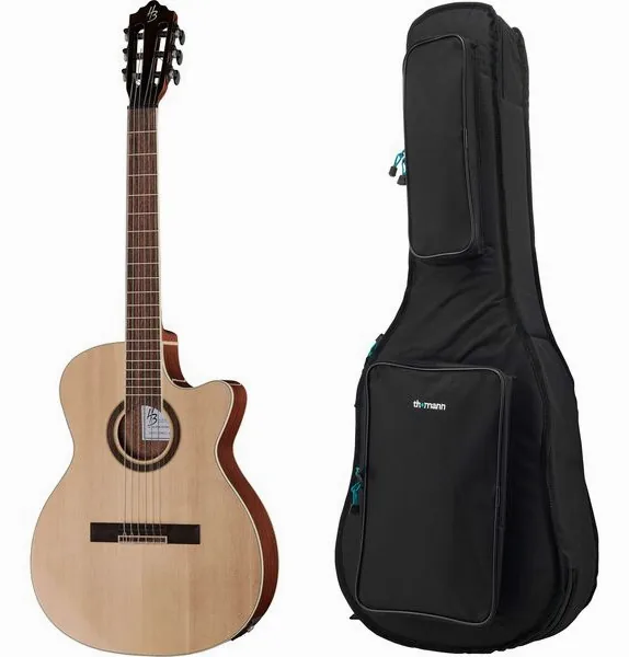 Harley Benton Santos Series C-40SCE N w/Bag vooraanzicht