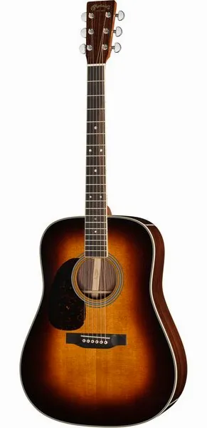 Martin Guitar D35 Sunburst LH vooraanzicht