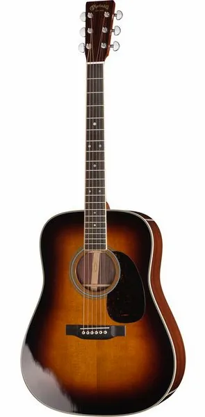 Martin Guitar D35 Sunburst vooraanzicht