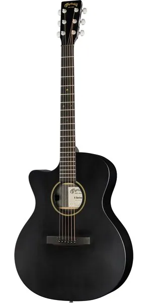 Martin Guitar GPC-X1E Black LH vooraanzicht