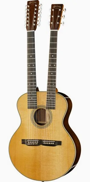 Martin Guitar Grand J-28E Double Neck vooraanzicht