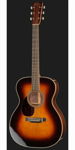 Martin Guitar OM28 Sunburst LH detail 2