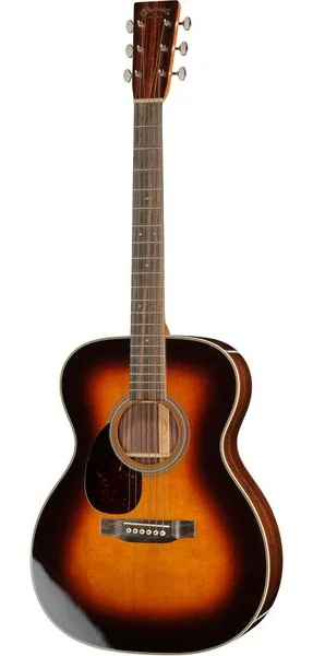 Martin Guitar OM28 Sunburst LH vooraanzicht