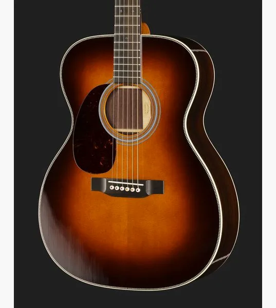 Martin Guitar 00028 Sunburst LH detail 4