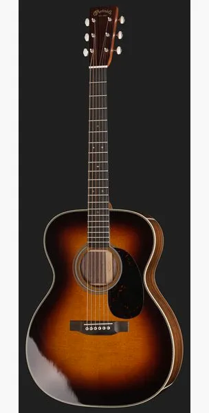 Martin Guitar 00028 Sunburst detail 2