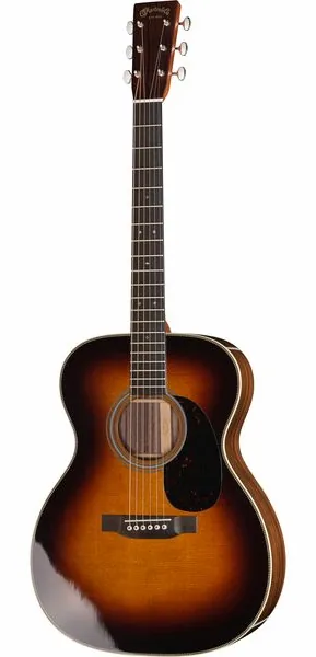Martin Guitar 00028 Sunburst vooraanzicht