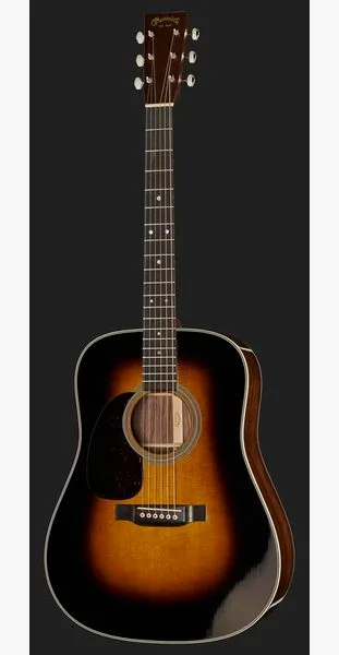 Martin Guitar D-28 Sunburst Lefthand detail 2