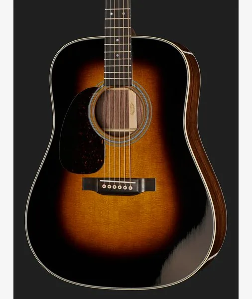 Martin Guitar D-28 Sunburst Lefthand detail 4