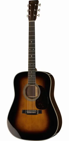 Martin Guitar D-28 Sunburst vooraanzicht