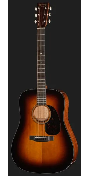 Martin Guitar D18 Sunburst detail 2