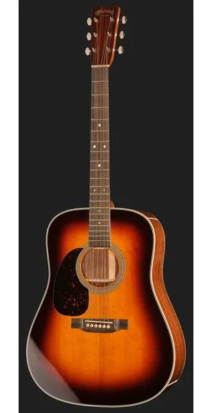 Martin Guitar D28 Sunburst LH detail 2