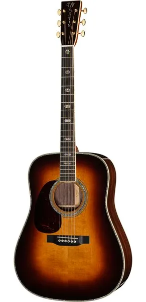 Martin Guitar D41 Sunburst LH vooraanzicht
