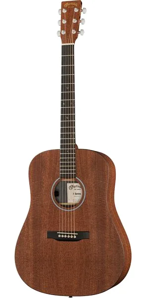Martin Guitar DX1EL Mahogany LH vooraanzicht