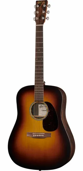 Martin Guitar DX2E Ziricote Burst vooraanzicht