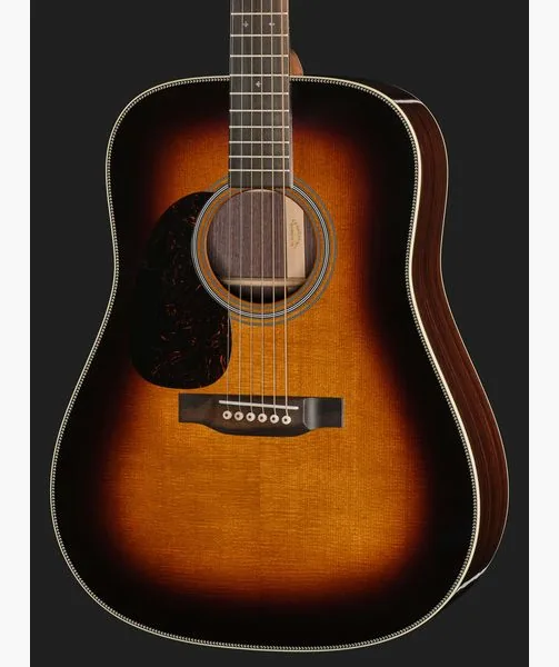 Martin Guitar HD28 Sunburst LH detail 4