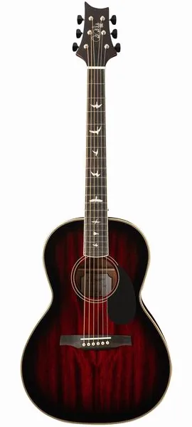 PRS SE P20E Fire Red Burst vooraanzicht