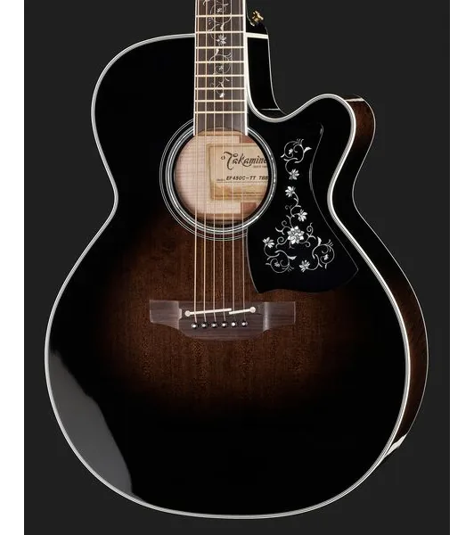 Takamine EF450C-TT TBB w/Softcase detail 4