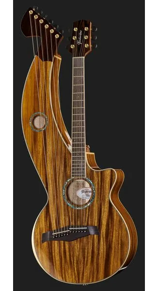 Timberline Guitars T60HGc-e Harp Guitar detail 2